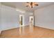 Bedroom with wood floors and access to an ensuite bathroom at 33 Chateau Whistler Ct, Las Vegas, NV 89148
