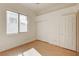 Bedroom with a window and a large closet at 33 Chateau Whistler Ct, Las Vegas, NV 89148