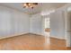 Spacious main bedroom with wood floors and ensuite access at 33 Chateau Whistler Ct, Las Vegas, NV 89148