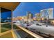 Balcony overlooking city buildings at 4525 Dean Martin Dr # 511, Las Vegas, NV 89103