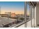 Scenic skyline view from a window, showcasing buildings and the cityscape during sunset at 4525 Dean Martin Dr # 511, Las Vegas, NV 89103