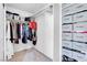 Walk-in closet with custom shelves and organized storage solutions for optimal use at 4647 Stearman Dr, North Las Vegas, NV 89031