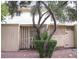 Enclosed patio area with mature landscaping at 4770 Topaz St # 113, Las Vegas, NV 89121