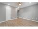 Well-lit bedroom featuring wood-style floors and modern ceiling fan at 5000 Red Rock St # 120, Las Vegas, NV 89118