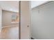 View of bedroom with open closet featuring shelving and wood-look flooring at 5000 Red Rock St # 120, Las Vegas, NV 89118