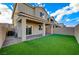 Spacious backyard with covered patio at 5040 Serene Skies St, Las Vegas, NV 89130