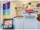 Bright laundry area with modern washing machine and dryer at 5706 W Lake Mead Blvd, Las Vegas, NV 89108