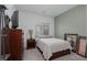 Cozy bedroom with soft lighting, neutral tones, and carpet flooring provides a comforting and inviting retreat at 600 N Carriage Hill Dr # 1081, Las Vegas, NV 89138