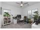 Bright home office with large windows, a ceiling fan and plenty of natural light, creating a productive workspace at 600 N Carriage Hill Dr # 1081, Las Vegas, NV 89138
