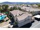 A top-down view showcases this lovely condo near a community pool and green spaces at 75 N Valle Verde Dr # 1822, Henderson, NV 89074