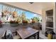 Relaxing balcony with flower boxes, comfortable seating, and tranquil outdoor view at 778 Oakmont Ave # 312, Las Vegas, NV 89109