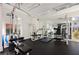 The gym features machines, free weights, and mirrored walls, providing a great workout setting at 778 Oakmont Ave # 312, Las Vegas, NV 89109