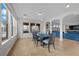 Dining area with large windows, offering ample natural light and outdoor views at 7825 Alameda Creek St, Las Vegas, NV 89113