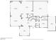 Layout of the first floor featuring the living room, kitchen, dining area, office, and attached two-car garage at 7825 Alameda Creek St, Las Vegas, NV 89113