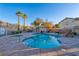 Beautiful community pool with crystal clear water and inviting poolside amenities at 101 Morning Dr, Henderson, NV 89012