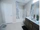 Clean bathroom with a shower-tub combination, and a modern vanity at 1122 Brilliant Meadow Ave, North Las Vegas, NV 89086