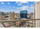 A sweeping balcony view of the Las Vegas skyline with several notable buildings on display at 145 E Harmon Ave # 3005, Las Vegas, NV 89109