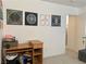 Bedroom with desk, printer, geometric art and closet at 1463 Evening Song Ave, Henderson, NV 89012