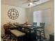 Dining area with comfortable seating, ample natural light, and modern decor, perfect for Gathering meals at 1463 Evening Song Ave, Henderson, NV 89012