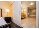 The en-suite bathroom is elegantly appointed with marble and tile, and features a full tub and shower at 2000 Fashion Show Dr # 3526, Las Vegas, NV 89109