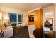 Stylish living room with plush seating, city views, and sleek entertainment center; offering luxurious comfort at 2000 Fashion Show Dr # 3526, Las Vegas, NV 89109