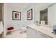 Cozy bathroom featuring a single sink vanity with modern fixtures and bright lighting at 2857 Paradise Rd # 2704, Las Vegas, NV 89109