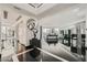 Modern foyer features sleek black floors, contemporary art, and ample natural light at 2857 Paradise Rd # 2704, Las Vegas, NV 89109
