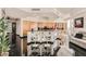 Bright modern kitchen boasting a central island with seating and stainless steel appliances at 2857 Paradise Rd # 2704, Las Vegas, NV 89109