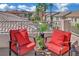 Relaxing balcony area with comfortable seating and neighborhood views at 296 Brushy Creek Ave, Las Vegas, NV 89148
