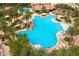 Aerial view of the community pool featuring a uniquely shaped swimming pool at 296 Brushy Creek Ave, Las Vegas, NV 89148