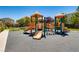 Exterior view of the neighborhood playground with slides, swings, and climbing structures at 296 Brushy Creek Ave, Las Vegas, NV 89148