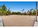 Enjoy community amenities at this sand volleyball court with lighting and lush landscaping at 296 Brushy Creek Ave, Las Vegas, NV 89148