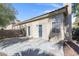 Relaxing backyard with sliding glass door, concrete patio, perfect for outdoor living at 3097 Quail Crest Ave, Henderson, NV 89052