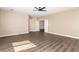 Large bedroom with hardwood floors, ceiling fan and natural light at 3305 Alcudia Bay Ave, Las Vegas, NV 89141