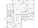 Spacious home floorplan with five bedrooms, four bathrooms, and a large living room at 3365 Badura Ave, Las Vegas, NV 89118