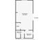 Floorplan for accessory dwelling unit (ADU) with living room and two bathrooms at 3365 Badura Ave, Las Vegas, NV 89118
