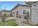 Home with a stone walkway and manicured lawn, leading to a charming entrance at 4102 Calimesa St, Las Vegas, NV 89115