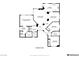 Detailed floor plan showcasing layout of bedrooms, bathrooms, kitchen, living room, and entry at 430 Nancy Dr, Henderson, NV 89015