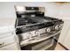Stainless steel gas range with a sleek design and easy-to-use controls at 430 Nancy Dr, Henderson, NV 89015