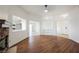 Open living room showcases hardwood floors, fireplace, and views into the kitchen and entry at 430 Nancy Dr, Henderson, NV 89015