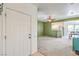 Open living area with view of kitchen, dining area, and bright natural light at 4630 Basilicata Ln # 203, North Las Vegas, NV 89084
