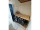 Cozy laundry area with modern washer and dryer units and a convenient folding countertop at 6171 Whispering Sands Dr, Las Vegas, NV 89131