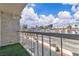 View from the balcony showing the city, neighborhood, and cloudy skies at 725 N Royal Crest Cir # 237, Las Vegas, NV 89169