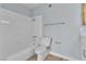 Bathroom with updated tiled shower and new fixtures at 725 N Royal Crest Cir # 237, Las Vegas, NV 89169