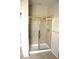 Tiled shower with glass doors at 8348 Mokena Ave, Las Vegas, NV 89178