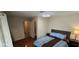 Bedroom featuring wood floors, and views of the bathroom at , Las Vegas, NV 89103