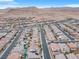 Excellent aerial image of a housing development with a variety of home styles and community layout at 10946 Mount Goyer St, Las Vegas, NV 89141