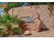 Rancho Springs community entrance with large natural stone sign and desert landscaping, offering a welcoming neighborhood appeal at 111 Narcissus Ln, Las Vegas, NV 89107