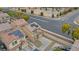 Attractive home with a modern driveway, complemented by solar panels for energy efficiency and sustainability at 1131 Orange Meadow St, Las Vegas, NV 89142