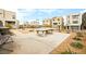 Community area featuring a ping pong table, bench, and desert landscaping at 11676 Midnight Melody Ave, Las Vegas, NV 89138